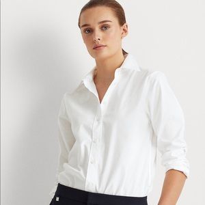 (M) Ralph Lauren No Iron White button down